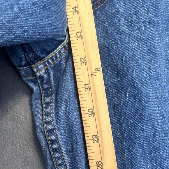 Levis 550 Relaxed Straight Jeans Mid Rise Medium Wash Mens 33x34 Actual 32x32 - Picture 10 of 10